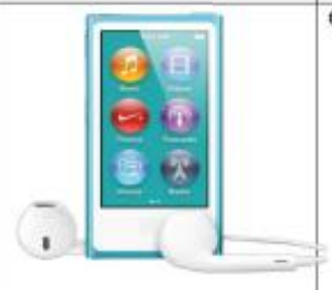 [Beeldschermtype: Multi-touch, Schermresolutie: 240x432 p, Beeldschermdiagonaal (cm): 6,3, Beeldschermdiagonaal] 1015 APPLE iPod Nano 16 GB blauw